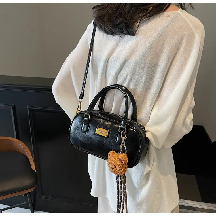 2025 Red Leather Crossbody Bag with Tassel — feature 20