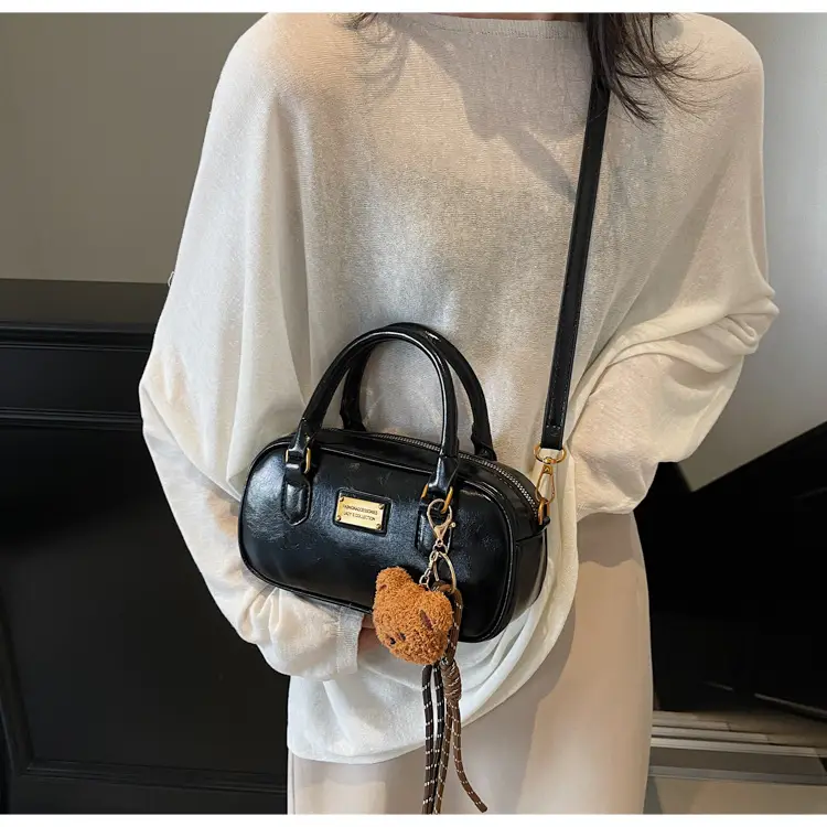 2025 Red Leather Crossbody Bag with Tassel — feature 21
