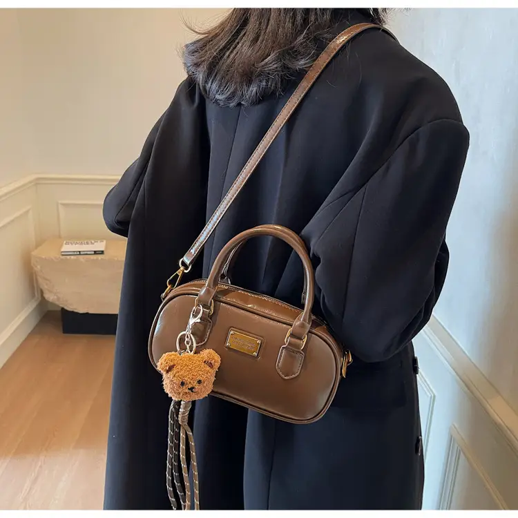 2025 Red Leather Crossbody Bag with Tassel — feature 27