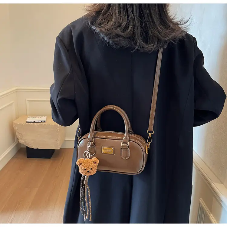 2025 Red Leather Crossbody Bag with Tassel — feature 28