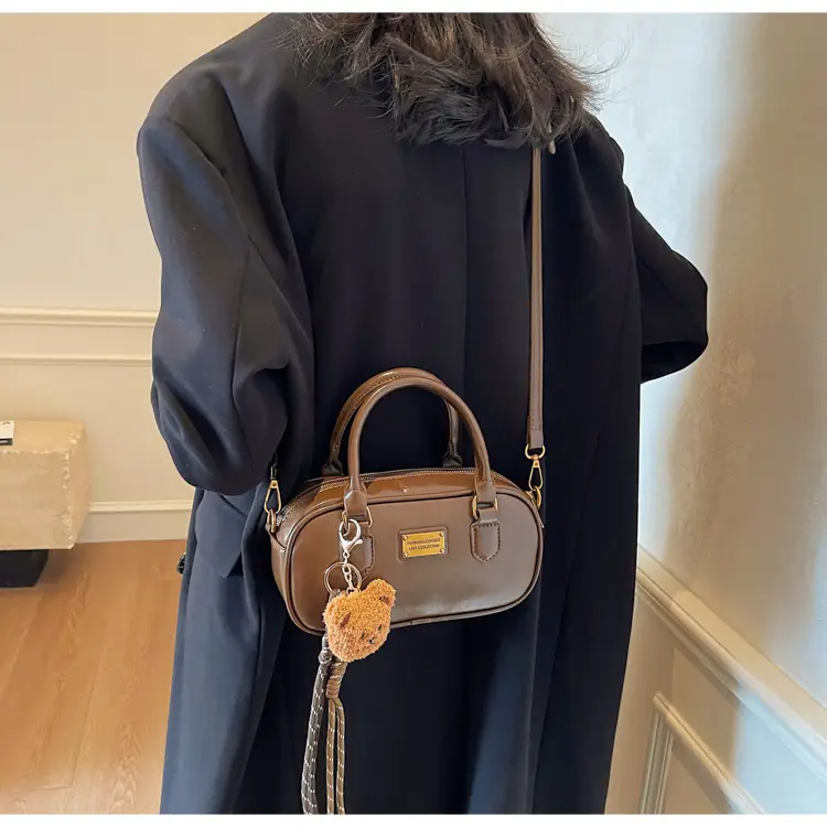 2025 Red Leather Crossbody Bag with Tassel — feature 29