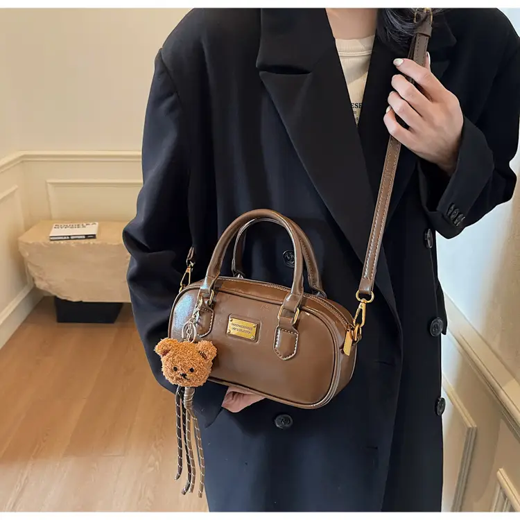 2025 Red Leather Crossbody Bag with Tassel — feature 31