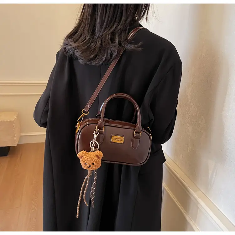 2025 Red Leather Crossbody Bag with Tassel — feature 32