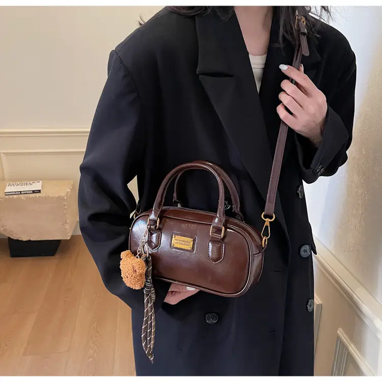 2025 Red Leather Crossbody Bag with Tassel — feature 36