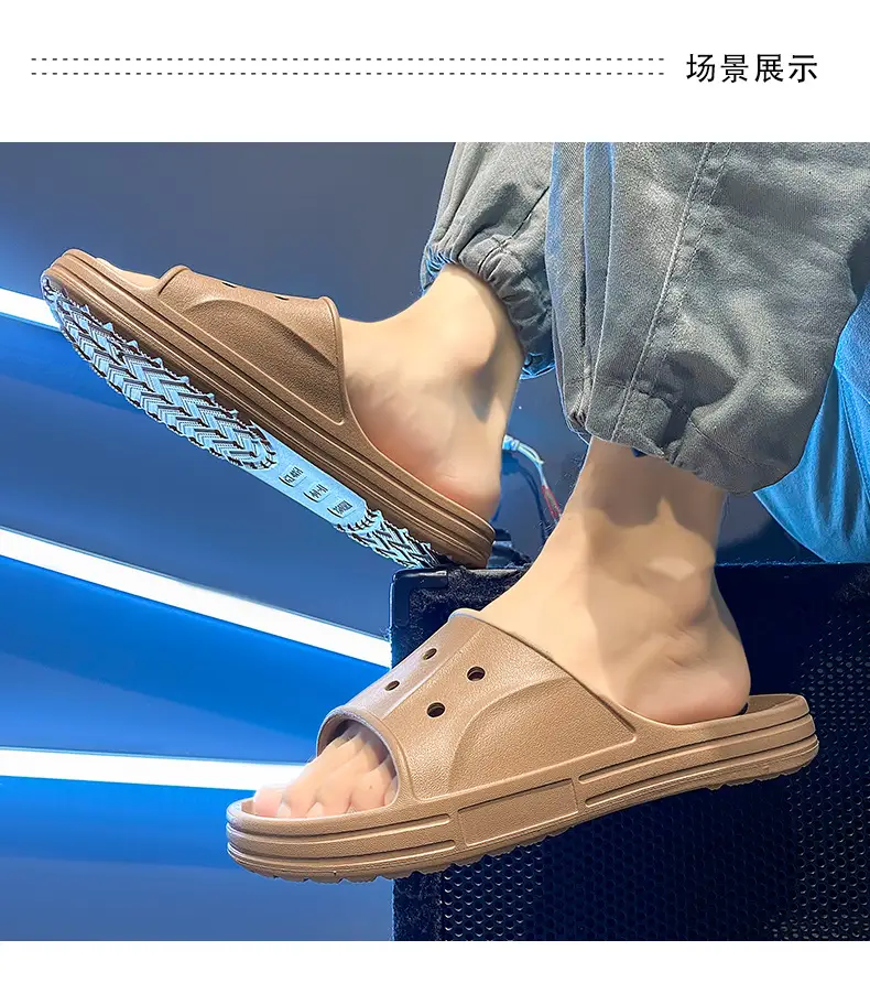 Women's Slippers for Summer Wear Height-increasing Non-grinding Non-slip Slippers Non-smelly Feet All-match Shit-stepping Couple Sandals and Slippers — feature 13