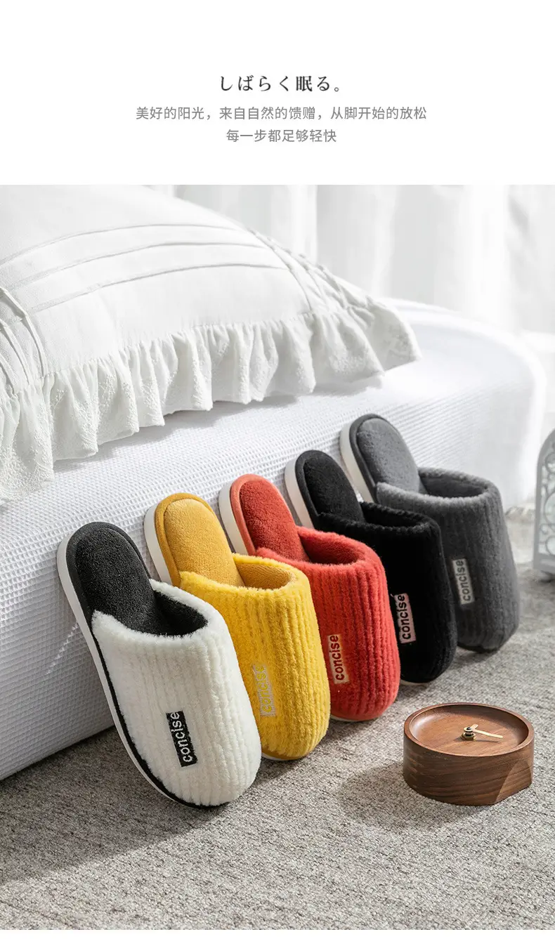 Cotton Slippers Pink Warm Women Winter Fur — feature 4