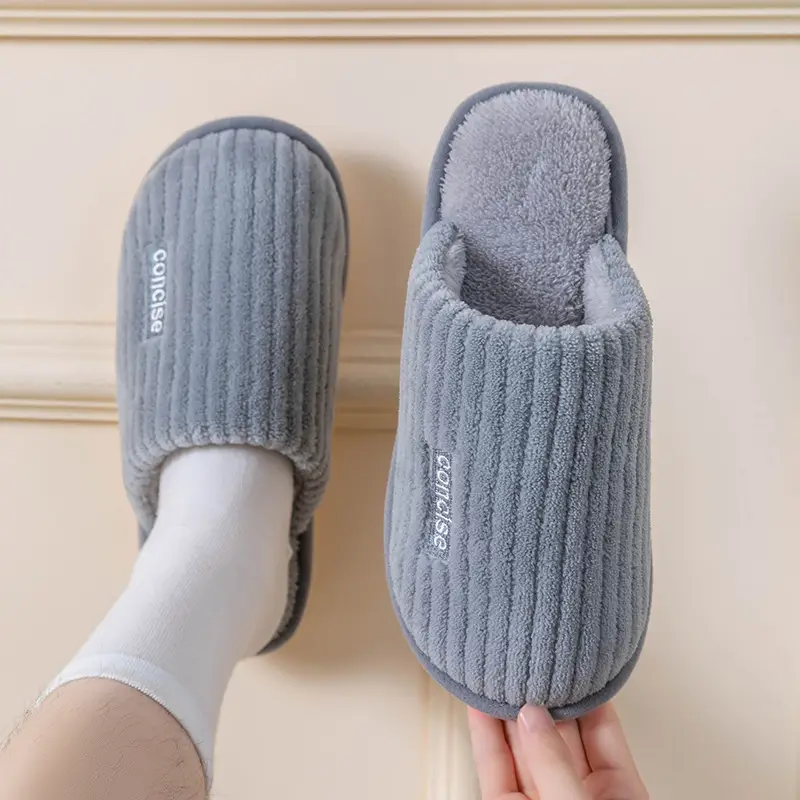 Cotton Slippers Pink Warm Women Winter Fur - Image 10
