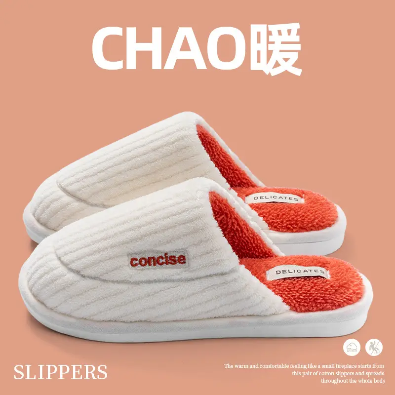 Cotton Slippers Pink Warm Women Winter Fur - Image 22