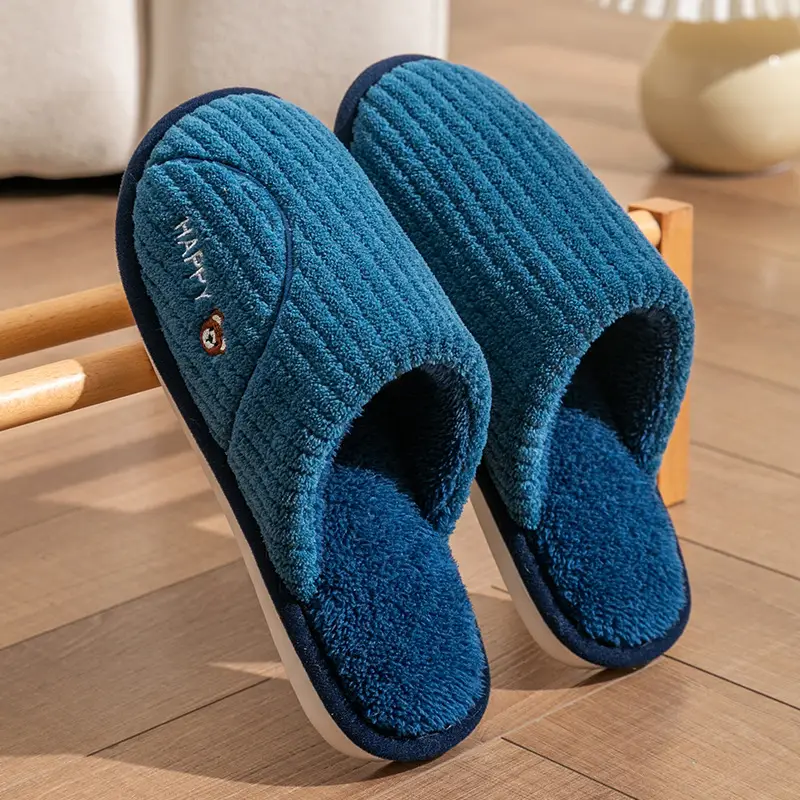 Cotton Slippers Pink Warm Women Winter Fur - Image 27