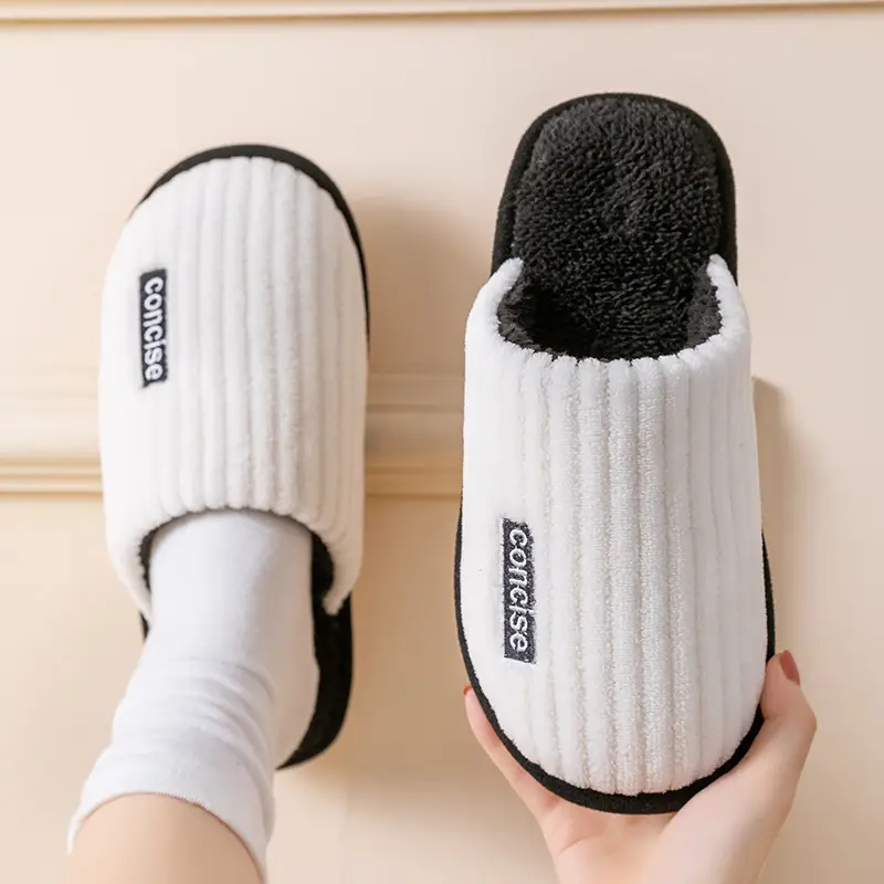 Cotton Slippers Pink Warm Women Winter Fur - Image 6