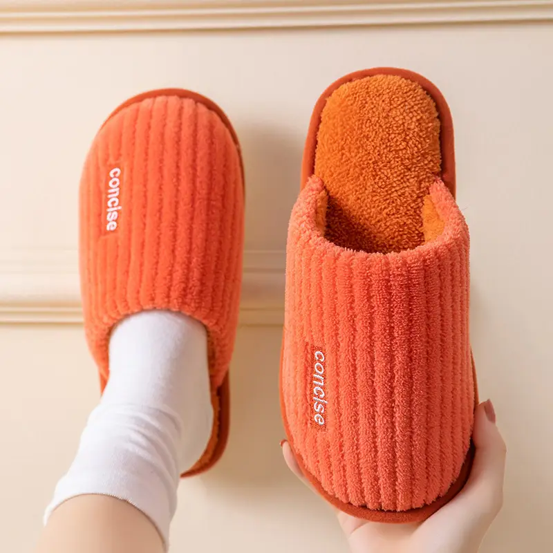 Cotton Slippers Pink Warm Women Winter Fur - Image 7