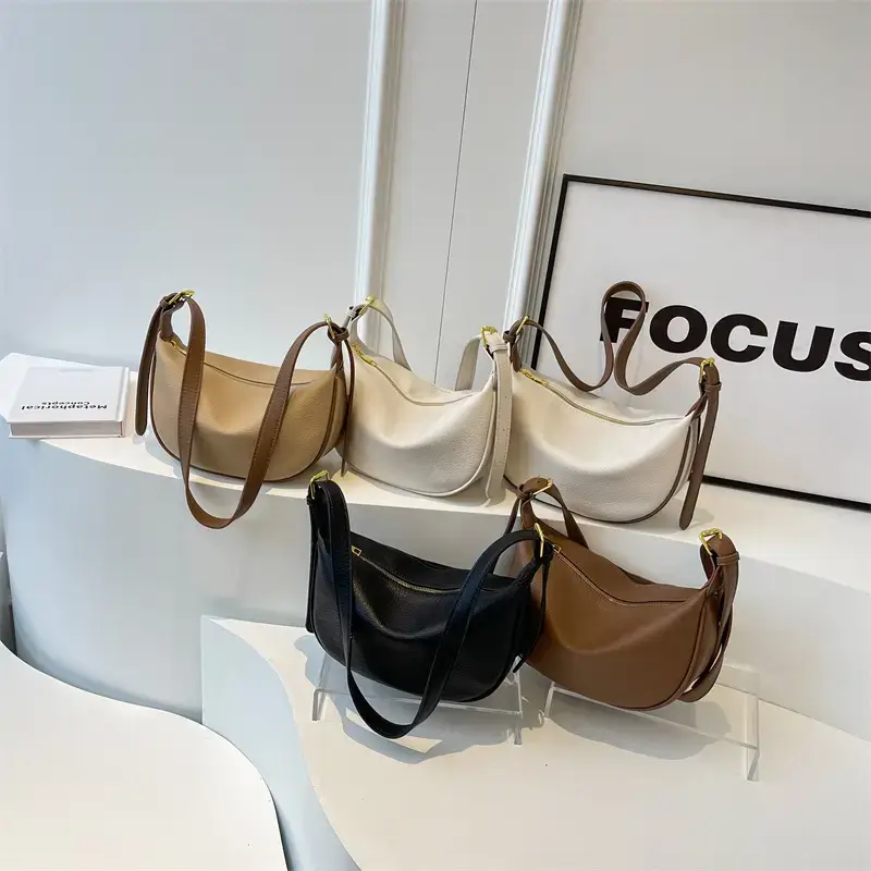 Women's Brown Retro Shoulder Crossbody Bag 2024 - Image 6