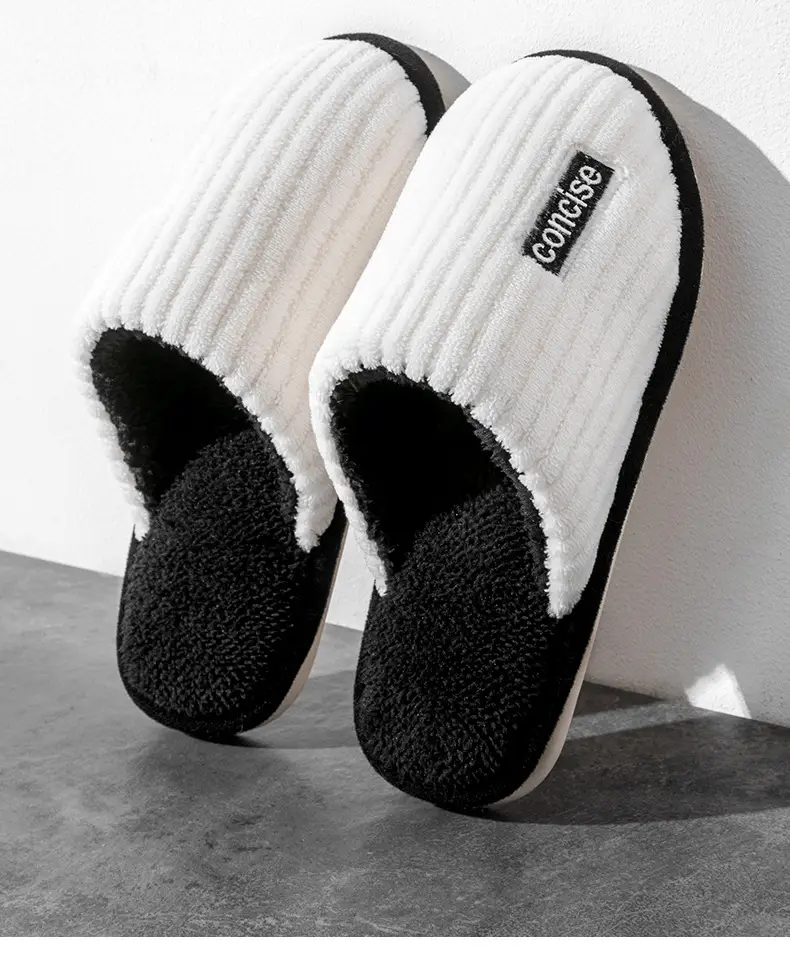 Women Yellow Plush Slippers Winter Indoor Warm — feature 3