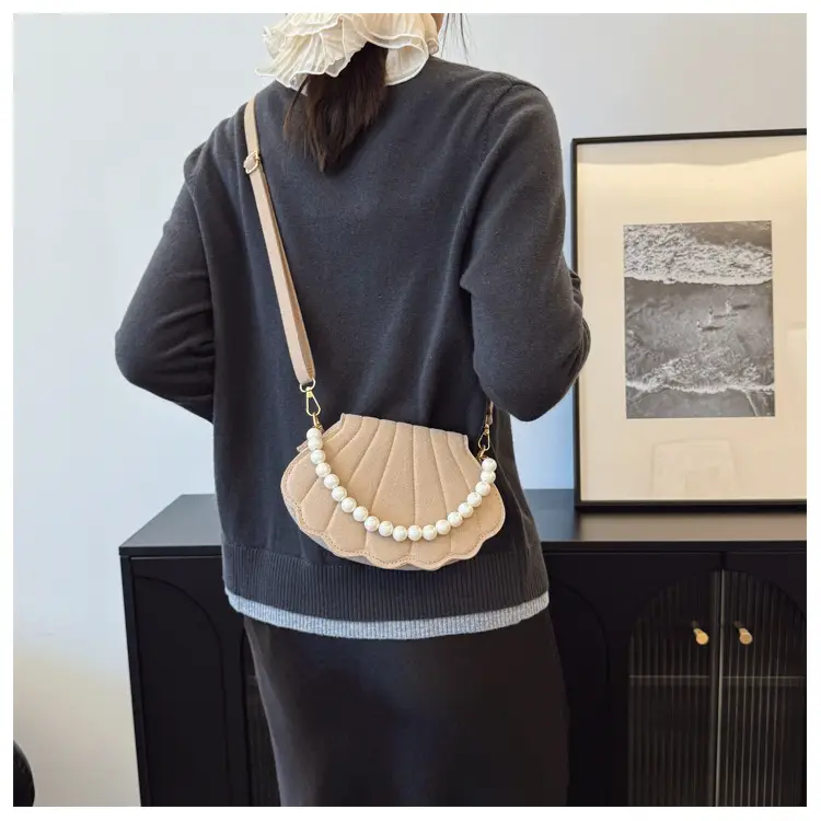 Pink Pearl Embellished Crossbody Bag for Women — feature 16