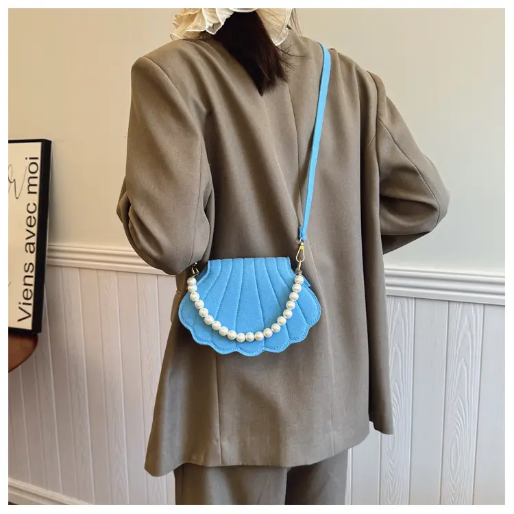 Pink Pearl Embellished Crossbody Bag for Women — feature 18