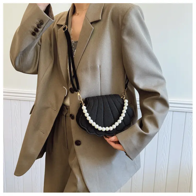 Pink Pearl Embellished Crossbody Bag for Women — feature 22