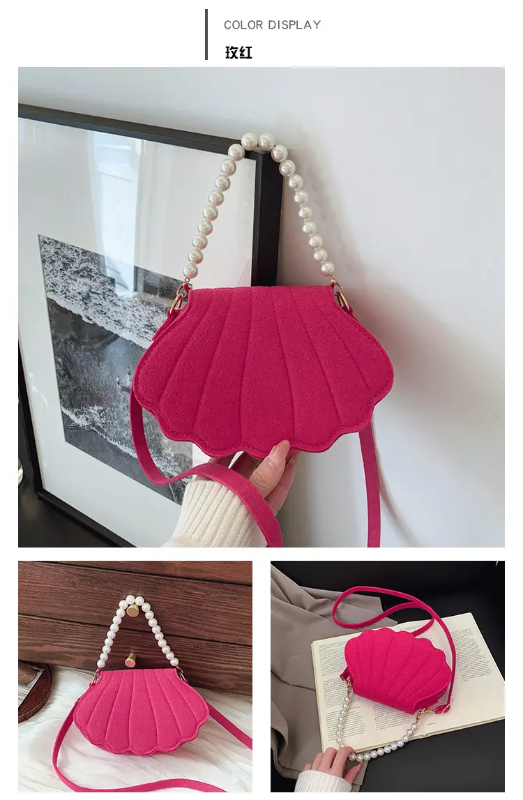Pink Pearl Embellished Crossbody Bag for Women — feature 23