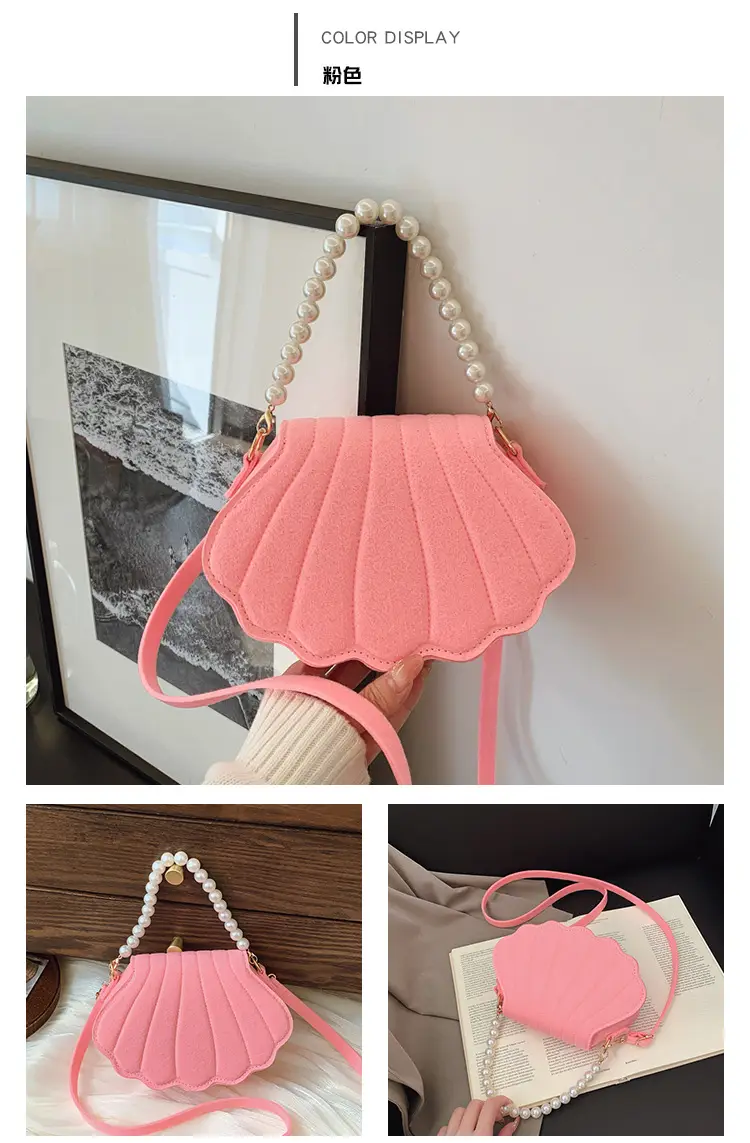 Pink Pearl Embellished Crossbody Bag for Women — feature 28