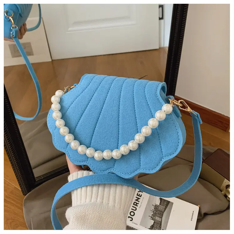 Pink Pearl Embellished Crossbody Bag for Women — feature 32