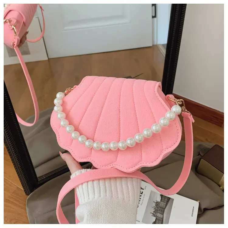 Pink Pearl Embellished Crossbody Bag for Women — feature 33