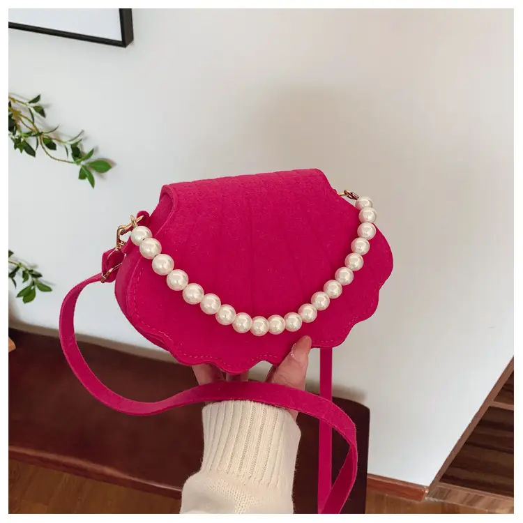 Pink Pearl Embellished Crossbody Bag for Women — feature 35