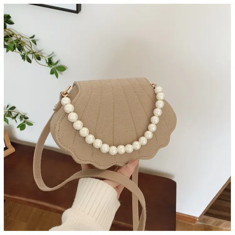 Pink Pearl Embellished Crossbody Bag for Women — feature 36