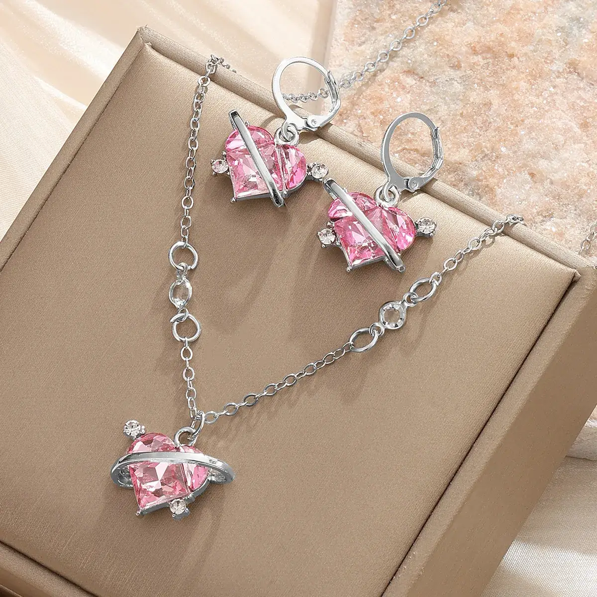 Gold Pearl Diamond Necklace Set for Women