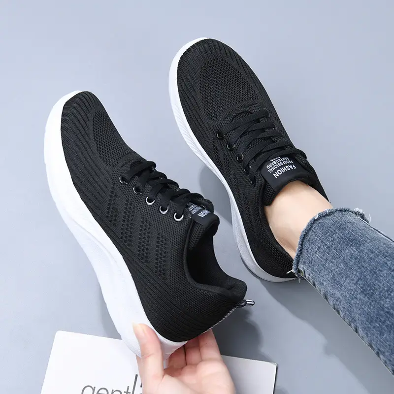 Shoes Women's Casual Soft Sole sneaker Breathable Single Shoes Flying Mesh Shoes Moms Shoes Wholesale Daifa Running Shoes Women - Image 5