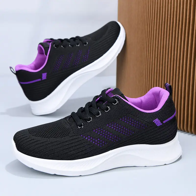 Shoes Women's Casual Soft Sole sneaker Breathable Single Shoes Flying Mesh Shoes Moms Shoes Wholesale Daifa Running Shoes Women — feature 14