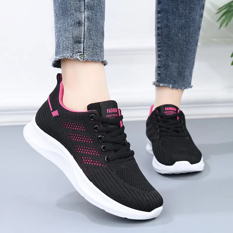 Shoes Women's Casual Soft Sole sneaker Breathable Single Shoes Flying Mesh Shoes Moms Shoes Wholesale Daifa Running Shoes Women — feature 16
