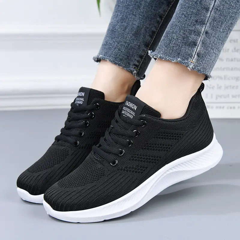 Shoes Women's Casual Soft Sole sneaker Breathable Single Shoes Flying Mesh Shoes Moms Shoes Wholesale Daifa Running Shoes Women — feature 21