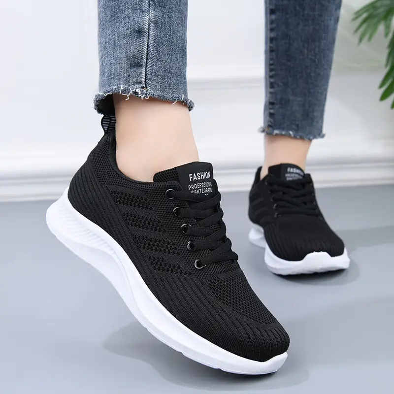 Shoes Women's Casual Soft Sole sneaker Breathable Single Shoes Flying Mesh Shoes Moms Shoes Wholesale Daifa Running Shoes Women — feature 22
