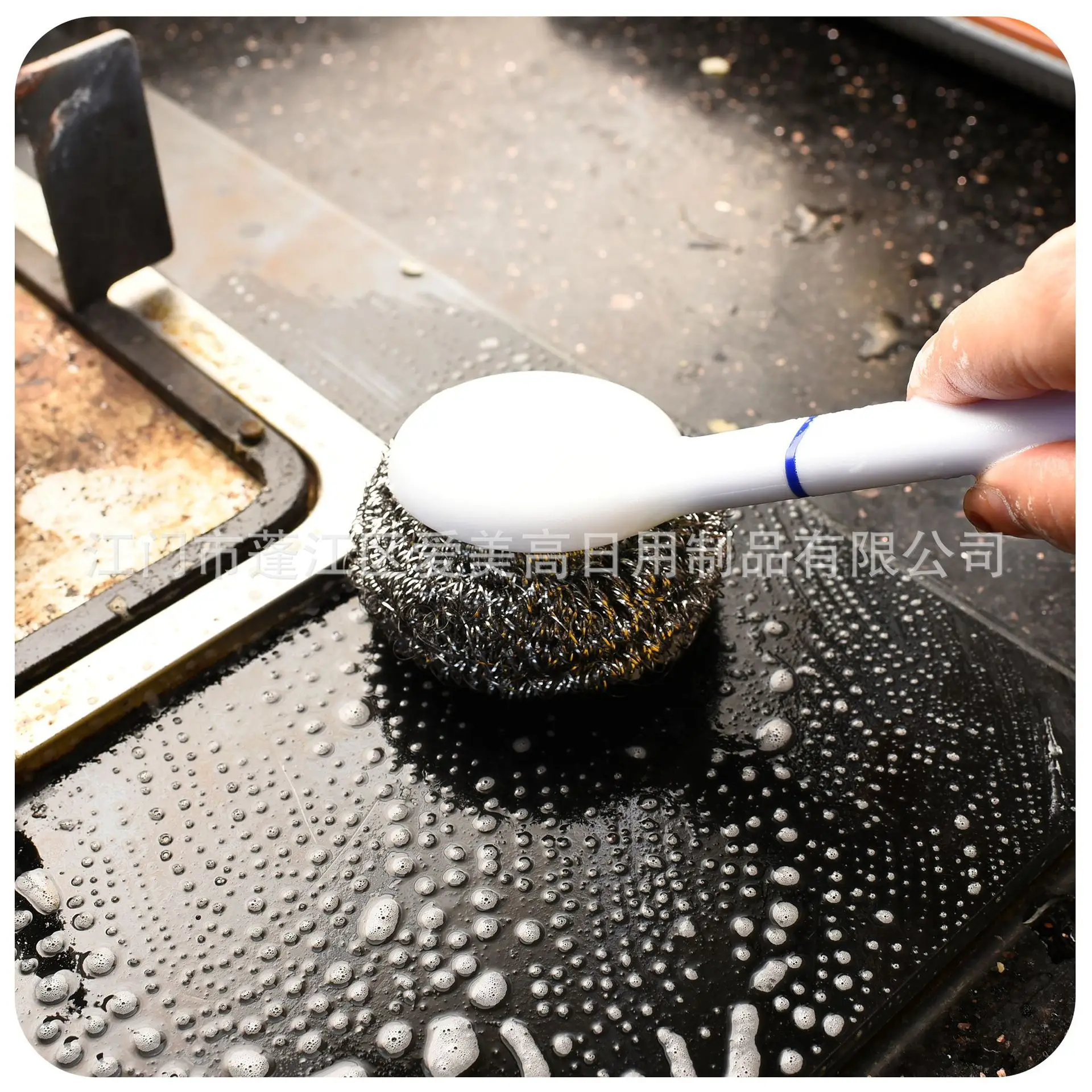 Stainless Steel Cleaning Brush with Handle, 3 Pack, Extra Large 25g — feature 16