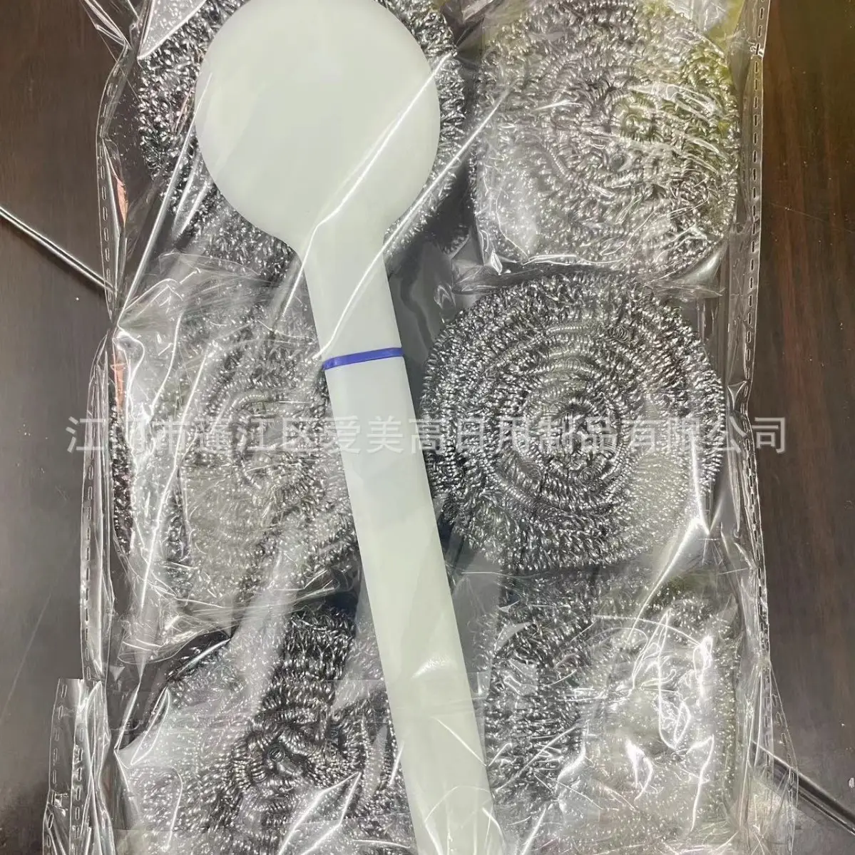 Stainless Steel Cleaning Brush with Handle, 3 Pack, Extra Large 25g