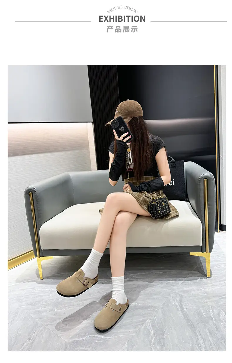 Cartoon Couple Burken Shoes Women's 2024 Summer New Student Round Toe Fashion Burken Lazy Slippers — feature 13