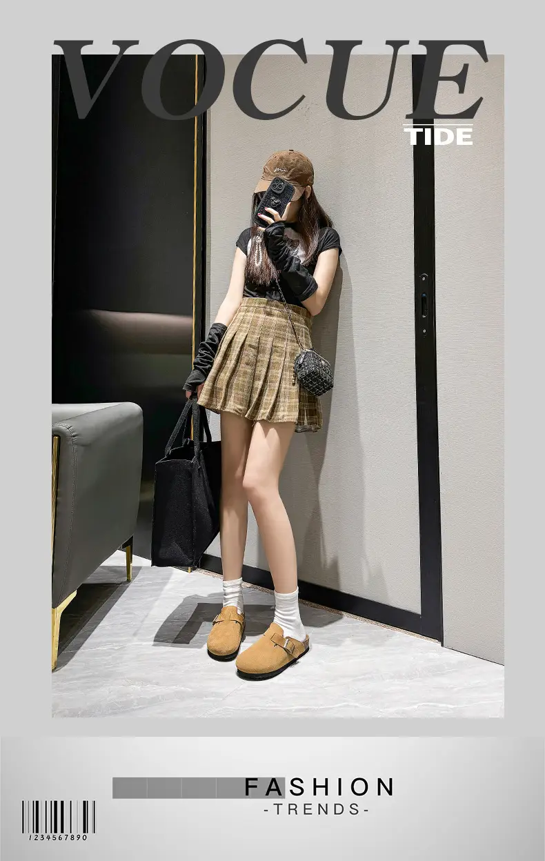 Cartoon Couple Burken Shoes Women's 2024 Summer New Student Round Toe Fashion Burken Lazy Slippers — feature 6