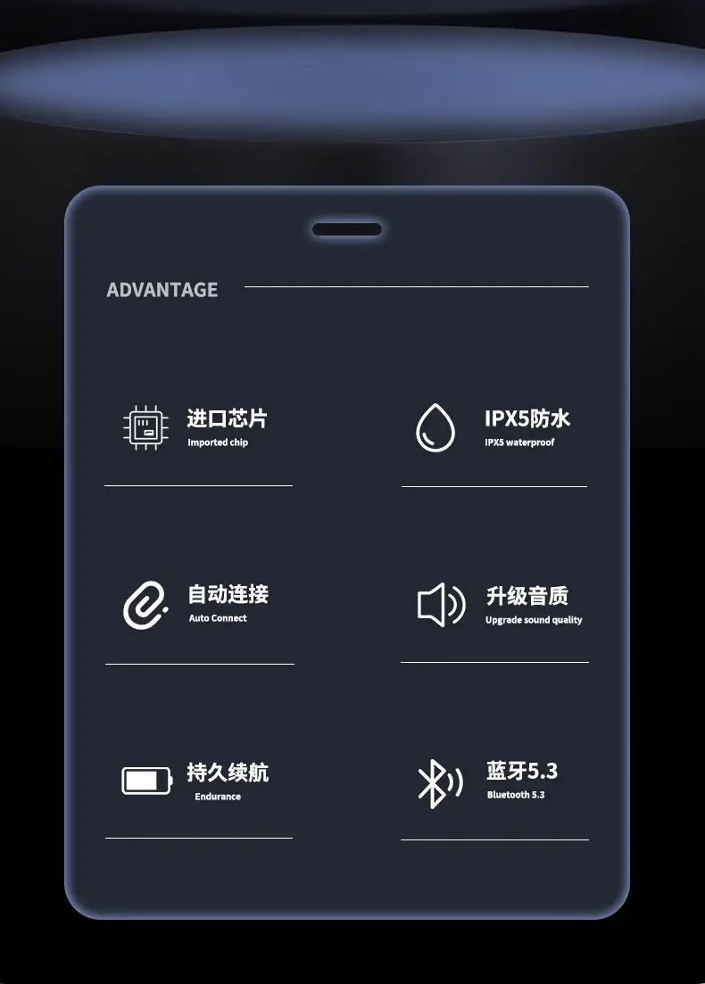 2024 Wireless Bluetooth Headset with Noise Reduction & Long Battery — feature 3