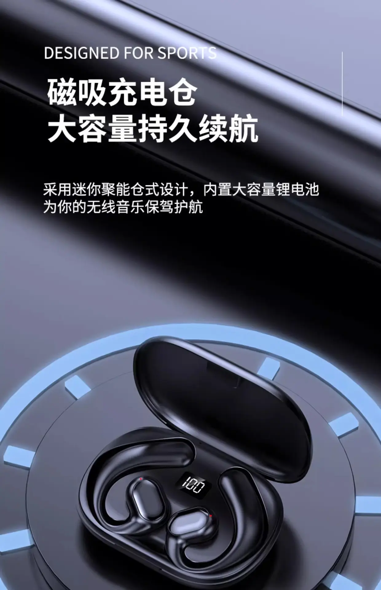 2024 Wireless Bluetooth Headset with Noise Reduction & Long Battery — feature 8