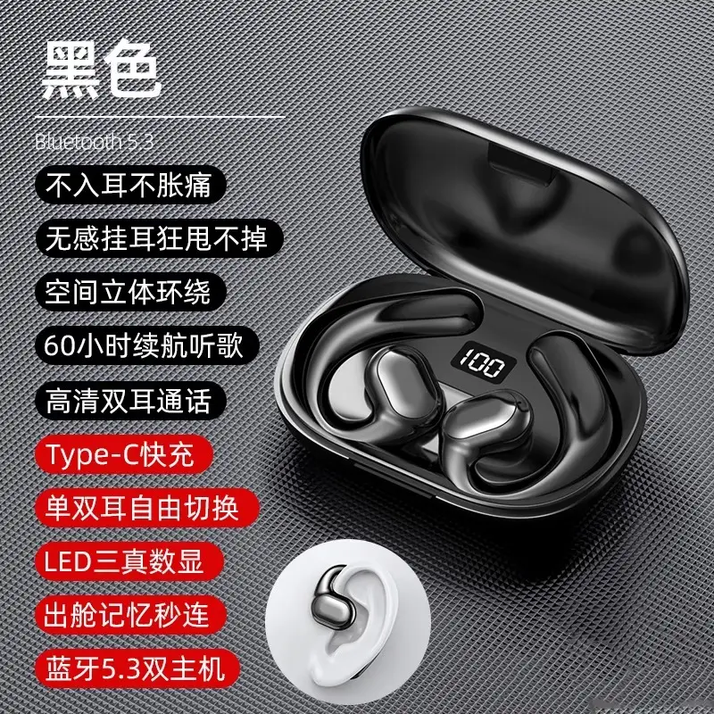 2024 Wireless Bluetooth Headset with Noise Reduction & Long Battery
