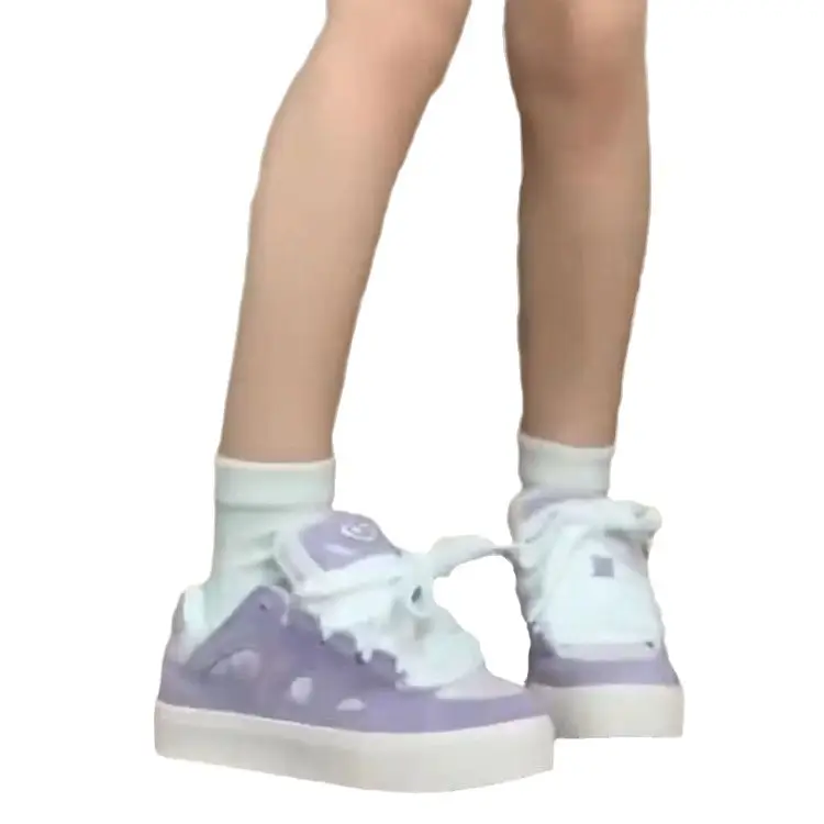 Autumn 2024 New Taro Purple Soft Bottom Bread Ins All-match Skate Shoes Women's Design Niche sneaker - Image 6