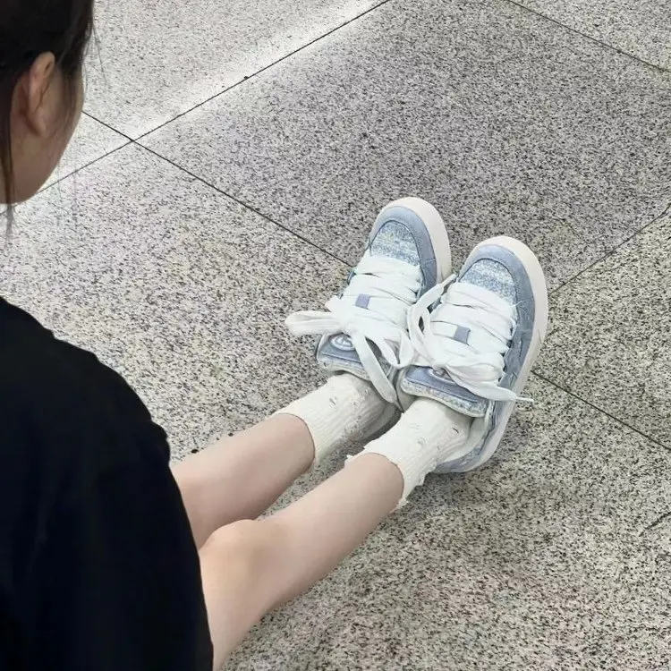 Autumn 2024 New Taro Purple Soft Bottom Bread Ins All-match Skate Shoes Women's Design Niche sneaker — feature 15