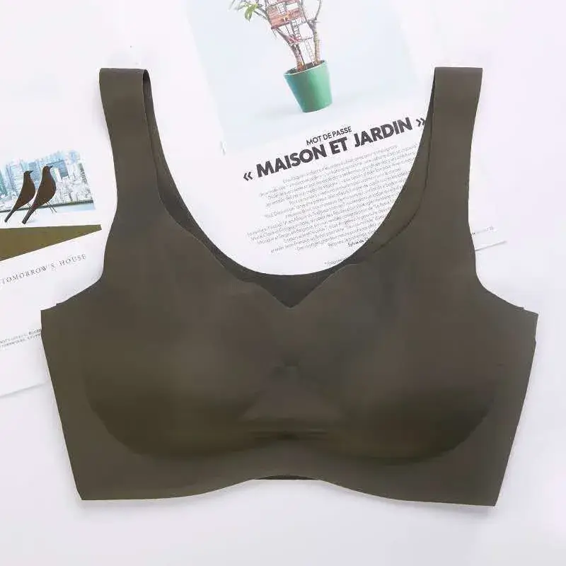 Ice Silk U-Shaped Back Bra for Women, Anti-Sagging, Breathable Sleep Vest Style — feature 19