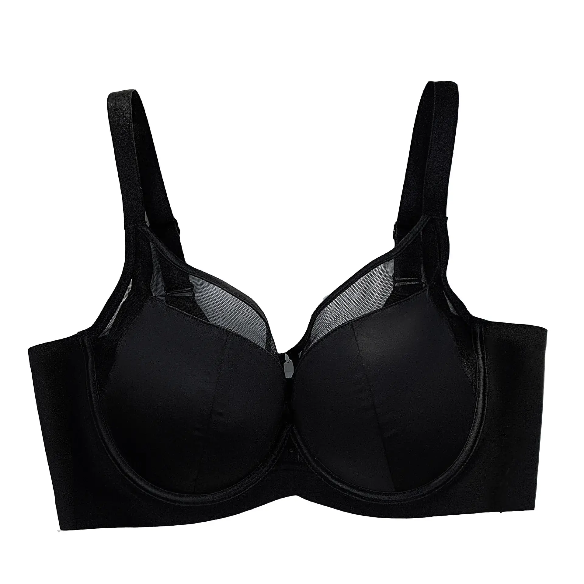Sexy Satin Push-Up Bra Large Chest Anti-Sagging
