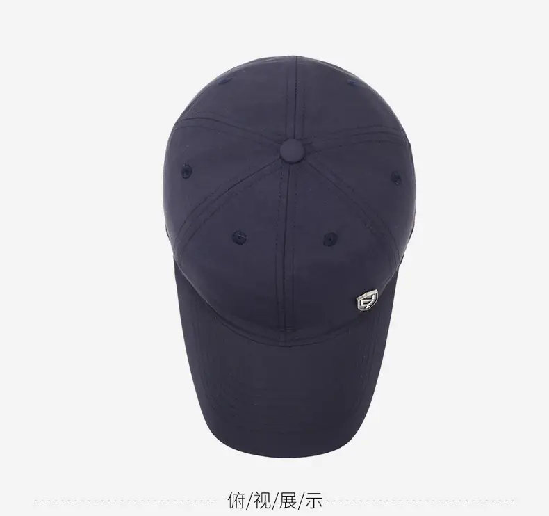 Navy Blue Fleece Baseball Cap for Men Winter Warm — feature 12