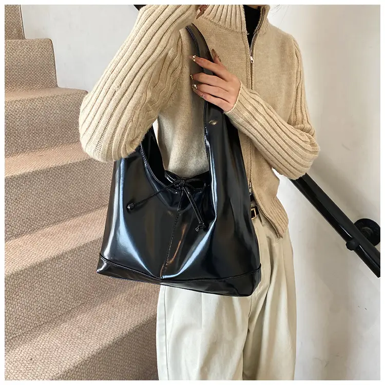 Women Vintage Brown Leather Tote Bag Large Capacity Winter New β feature 12