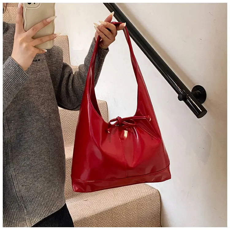 Women Vintage Brown Leather Tote Bag Large Capacity Winter New β feature 15