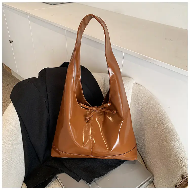 Women Vintage Brown Leather Tote Bag Large Capacity Winter New β feature 30