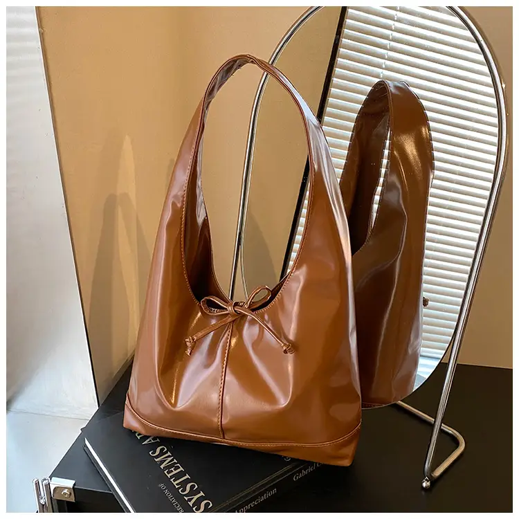 Women Vintage Brown Leather Tote Bag Large Capacity Winter New β feature 40