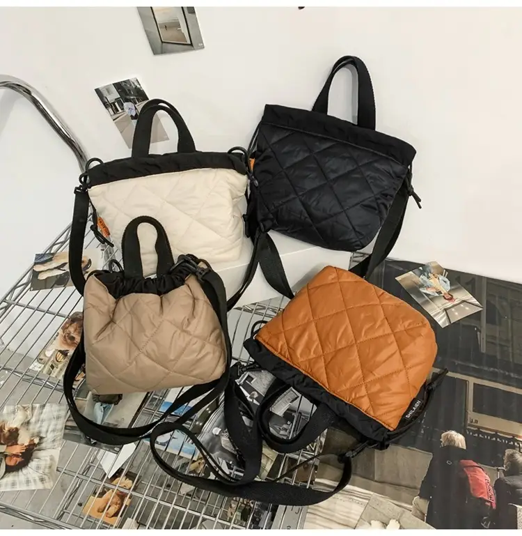 Advanced Autumn Winter New Crossbody Bag Thickened Rhombic Embroidery Shoulder Bag â feature 22