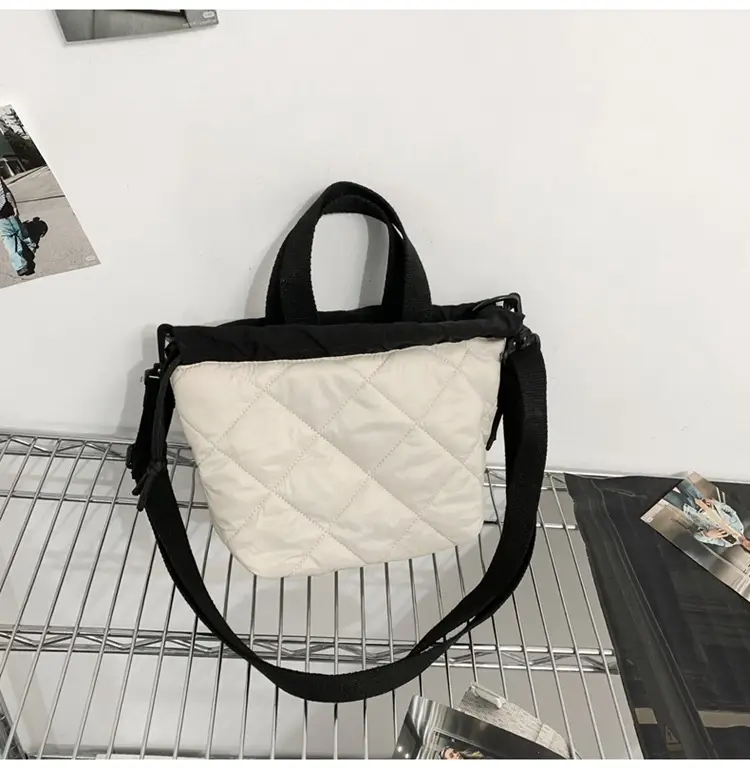 Advanced Autumn Winter New Crossbody Bag Thickened Rhombic Embroidery Shoulder Bag â feature 28